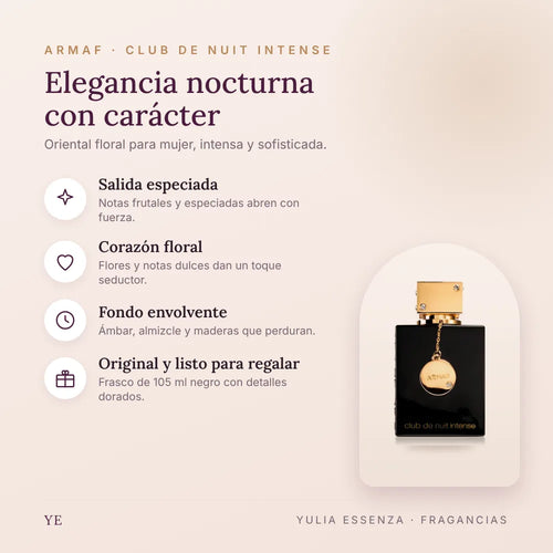 Beneficios y notas de Armaf Club de Nuit Intense mujer