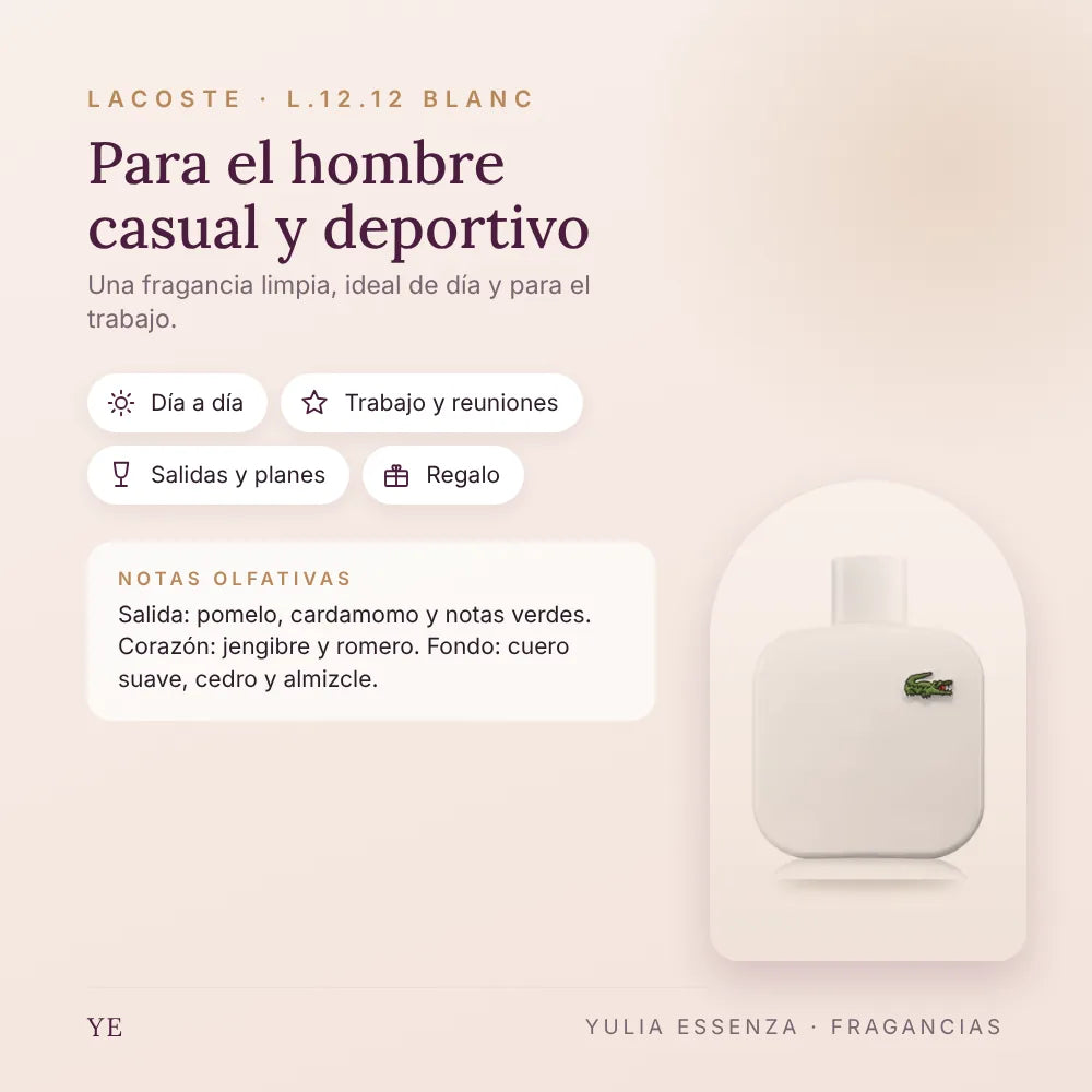 Para quién es Lacoste L.12.12 Blanc y ocasiones