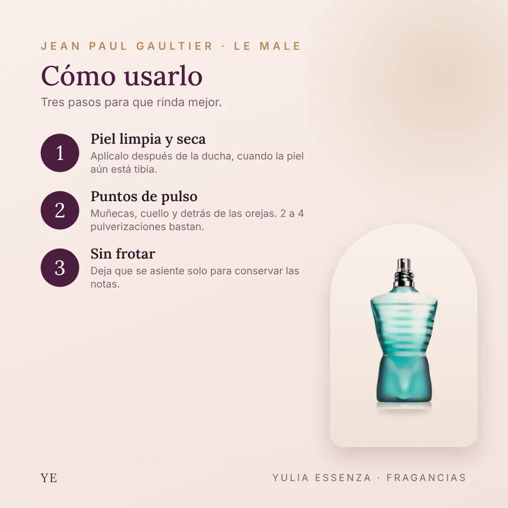 Cómo aplicar Le Male