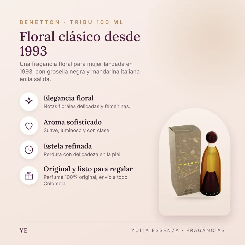 Benetton Tribu 100 ml original: beneficios y notas
