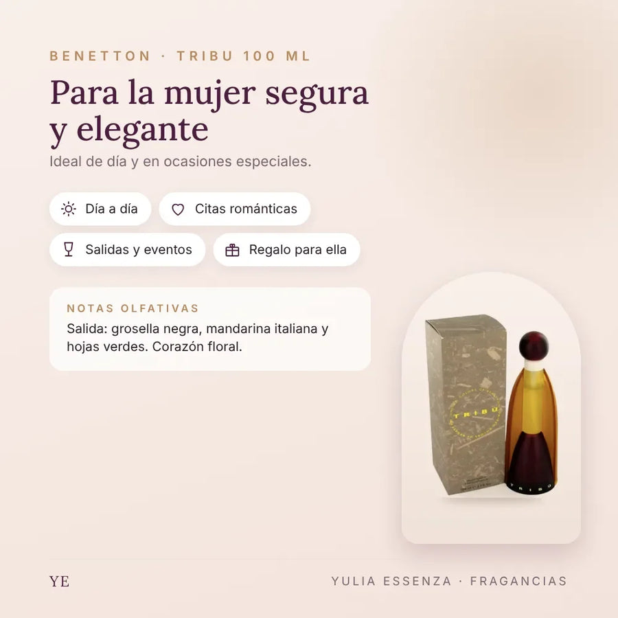 Benetton Tribu 100 ml: para quién es y ocasiones