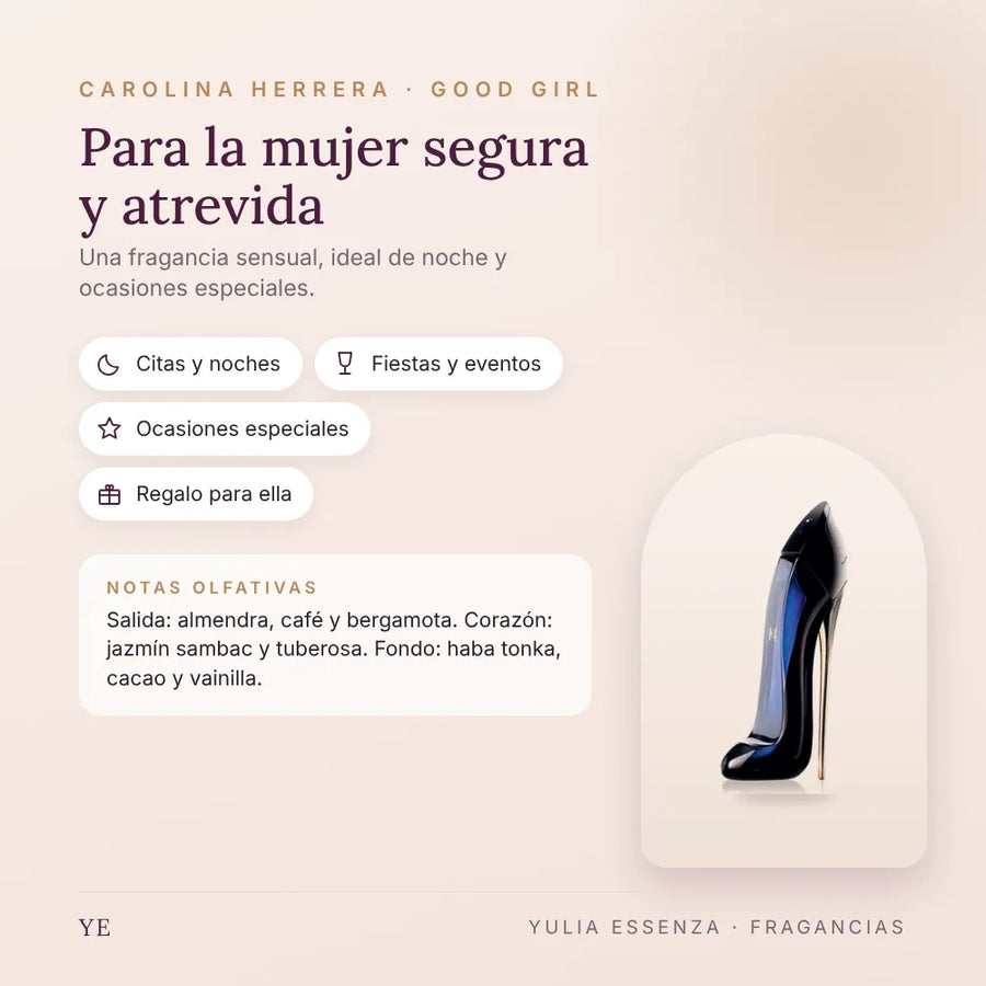 Carolina Herrera Good Girl 80 ml: para quién es y ocasiones