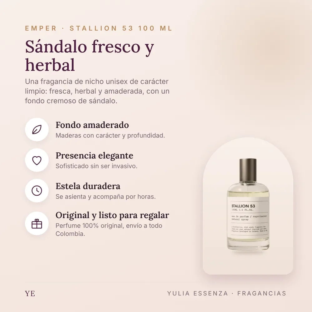 Emper Stallion 53 100 ml original: beneficios y notas