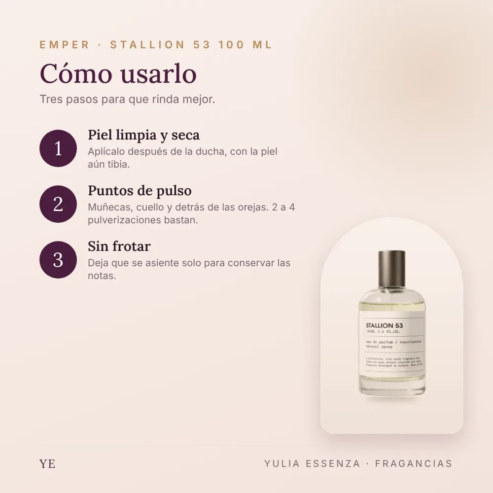 Cómo aplicar Emper Stallion 53 100 ml