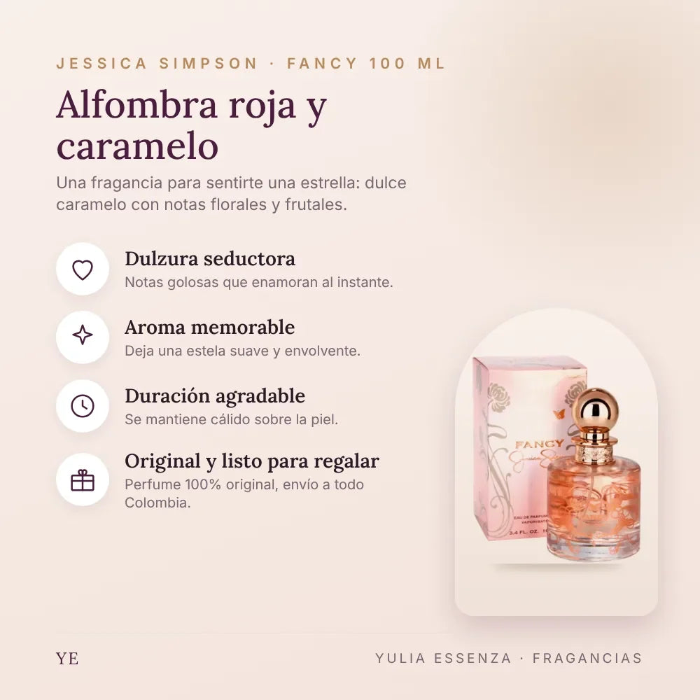 Jessica Simpson Fancy 100 ml original: beneficios y notas
