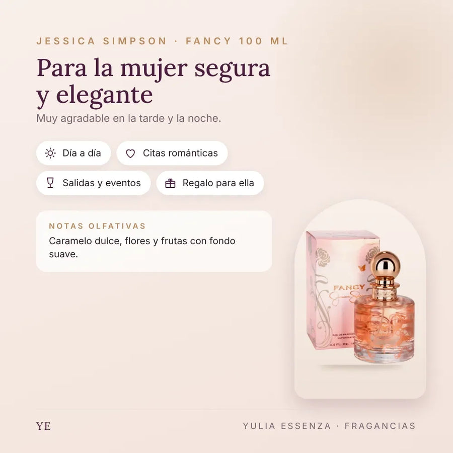 Jessica Simpson Fancy 100 ml: para quién es y ocasiones