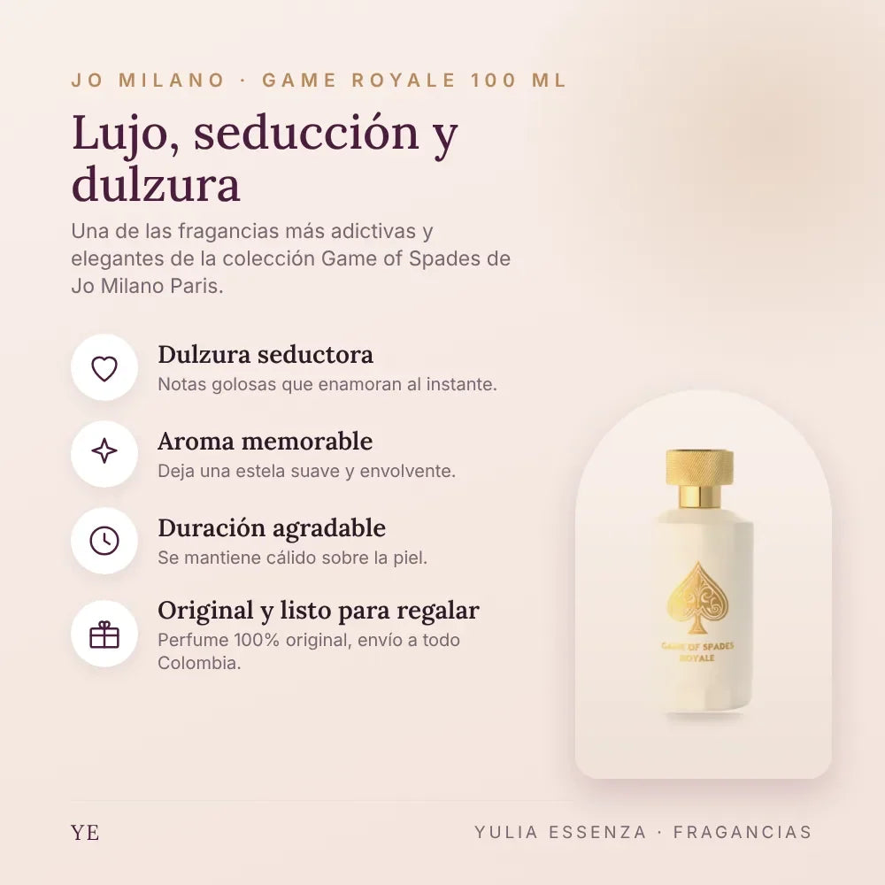 Jo Milano Game Royale 100 ml original: beneficios y notas