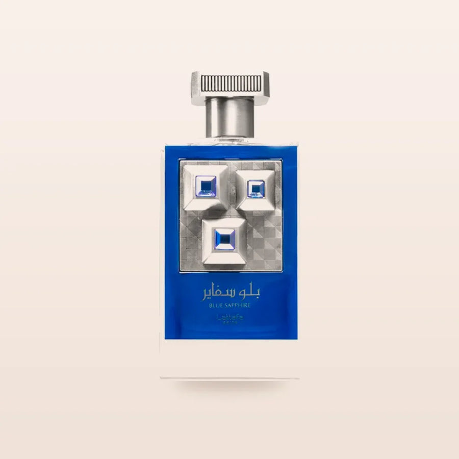 Perfume Lattafa Blue Sapphire 100 ml original, frasco