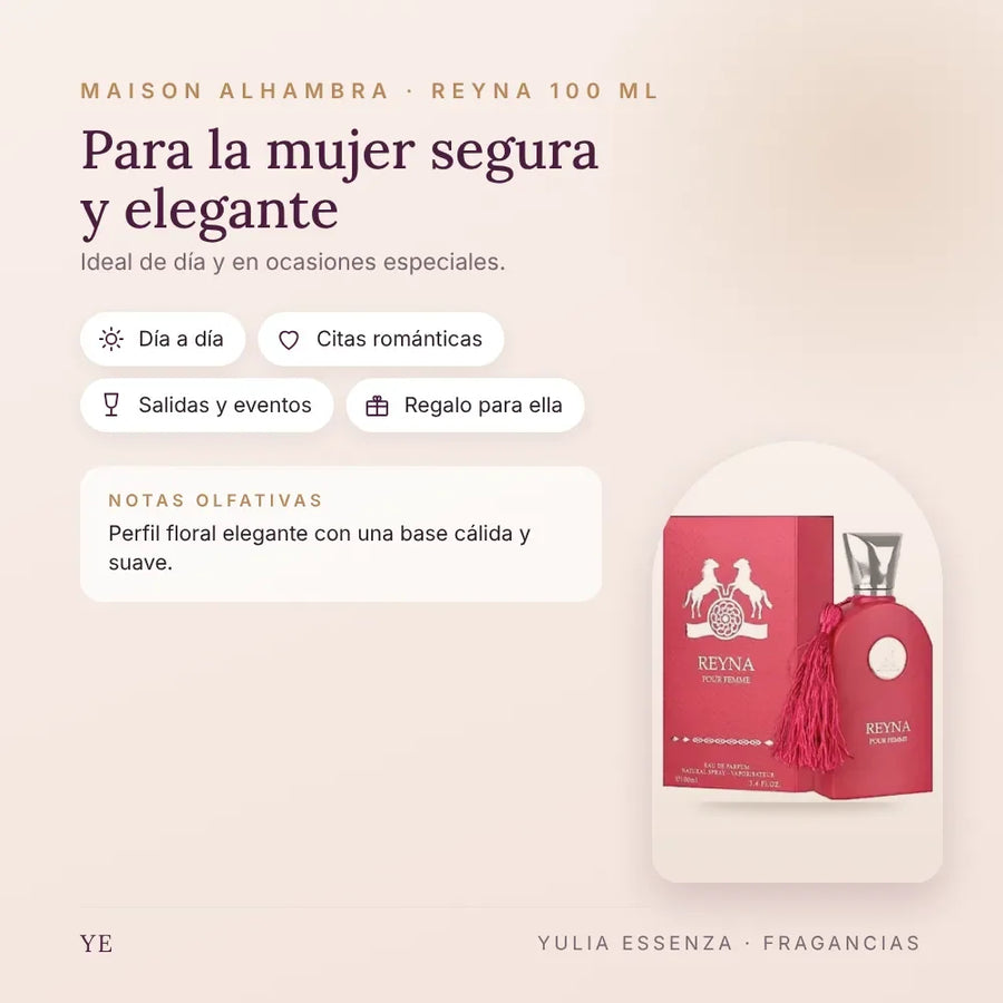 Maison Alhambra Reyna 100 ml: para quién es y ocasiones