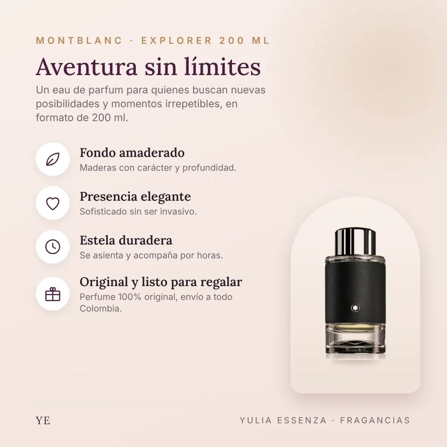 Montblanc Explorer 200 ml original: beneficios y notas