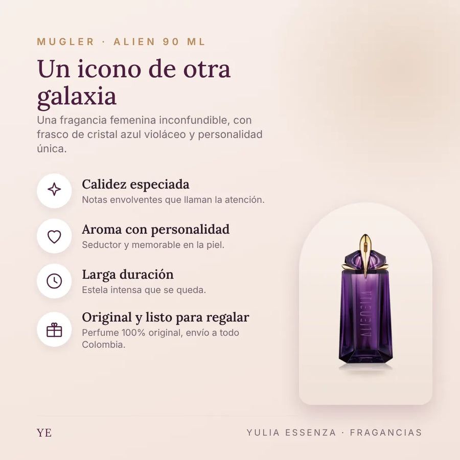 Mugler Alien 90 ml original: beneficios y notas