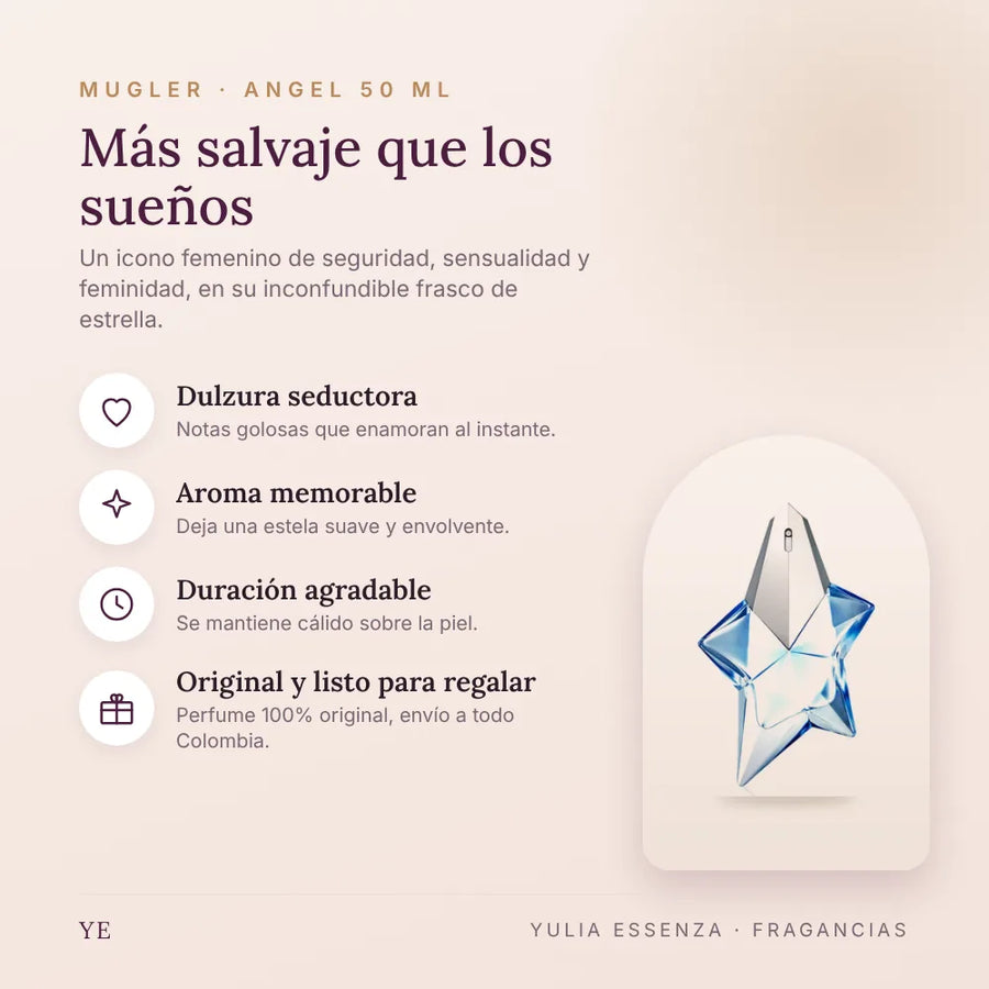 Mugler Angel 50 ml original: beneficios y notas