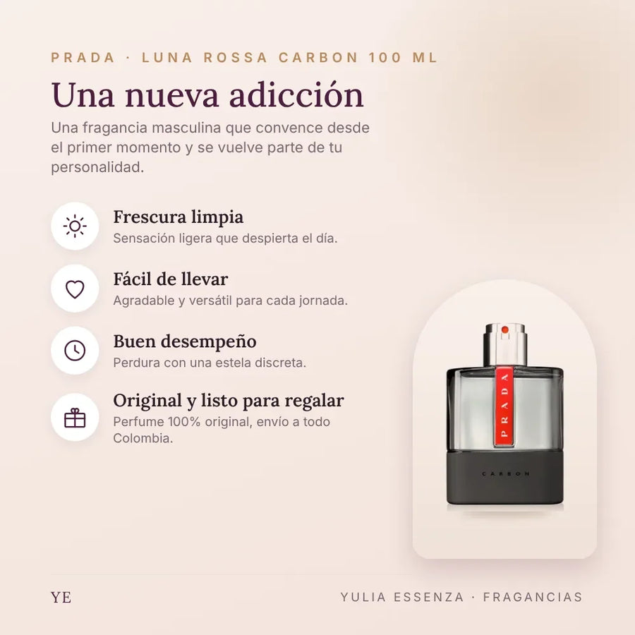 Prada Luna Rossa Carbon 100 ml original: beneficios y notas